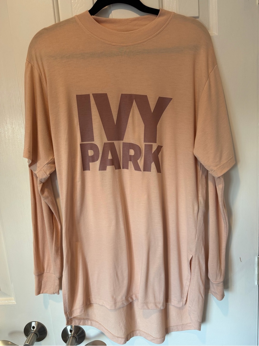 IVY PARK Peach Graphic Long Sleeve Tee